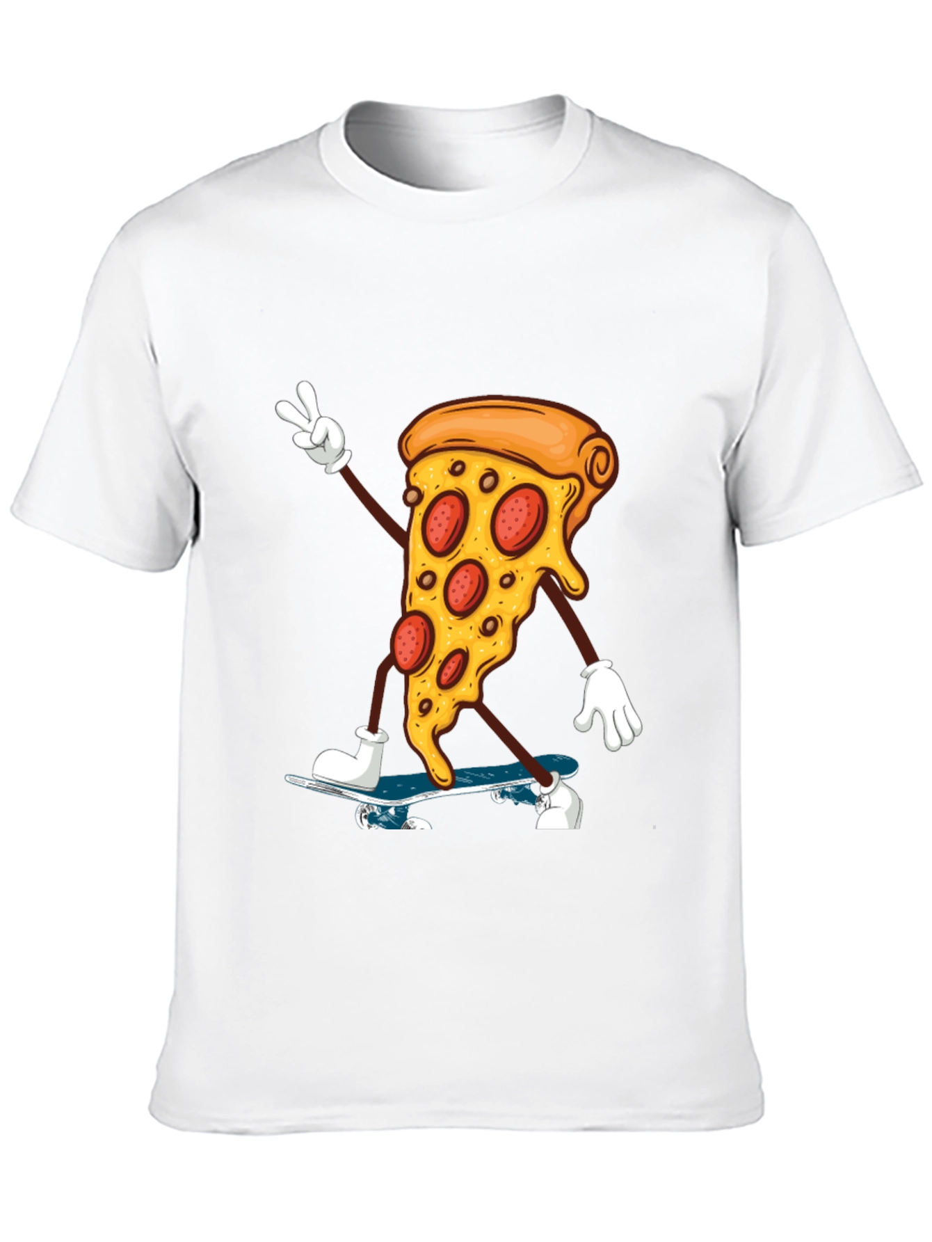 Pizza Skateboarder Graphic Tee