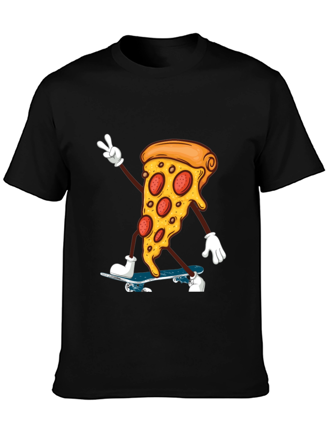 Pizza Skateboarder Graphic Tee