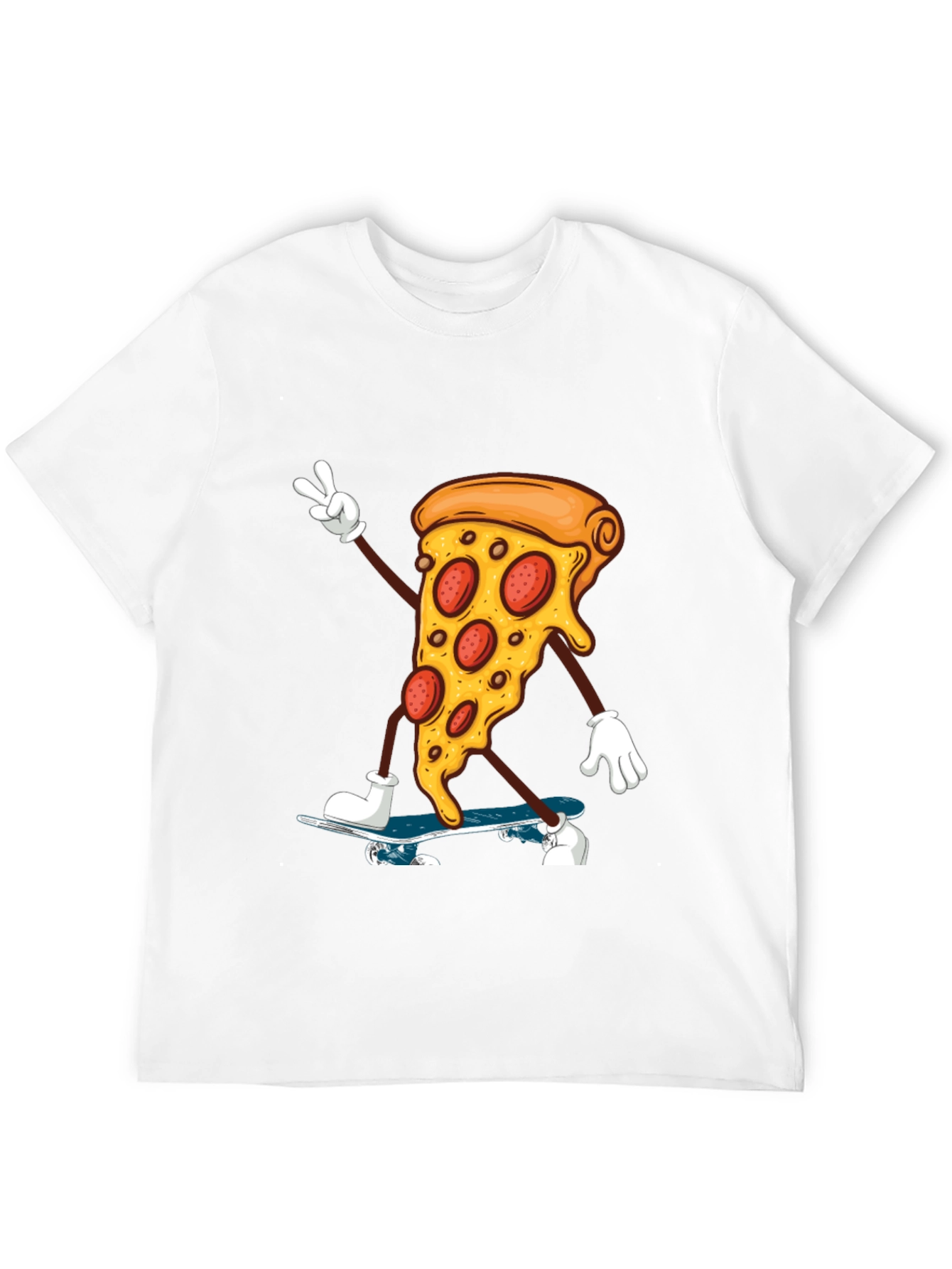 Pizza Skateboarder Graphic Tee