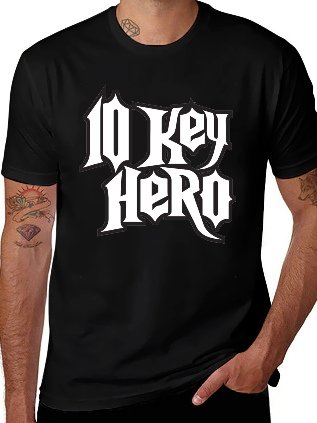 10 Key Hero Black Graphic Tee