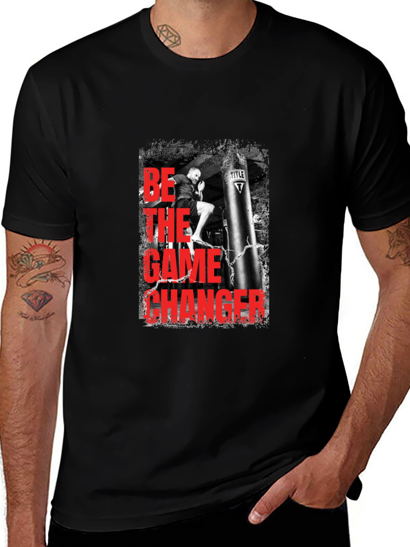 Be the Game Changer Black Graphic Tee