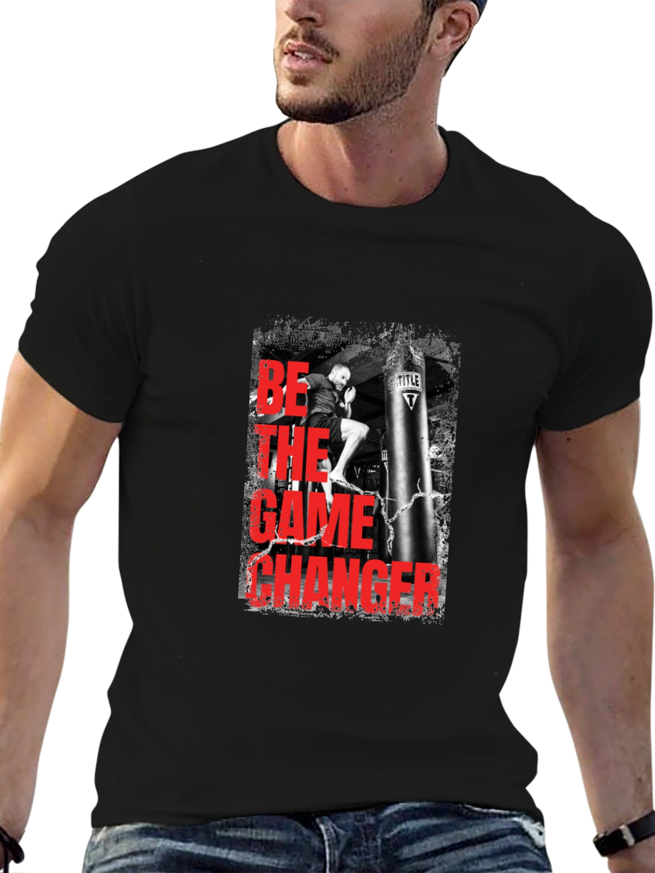 Be the Game Changer Black Graphic Tee