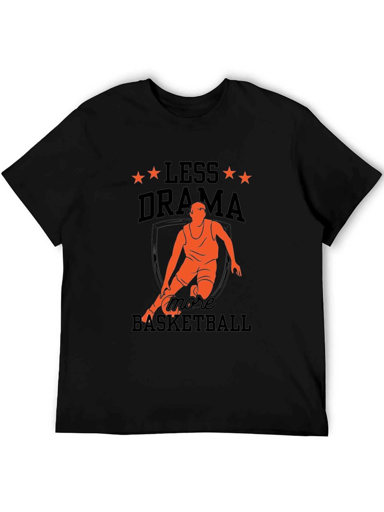 Less Drama More Basketball Graphic Tee