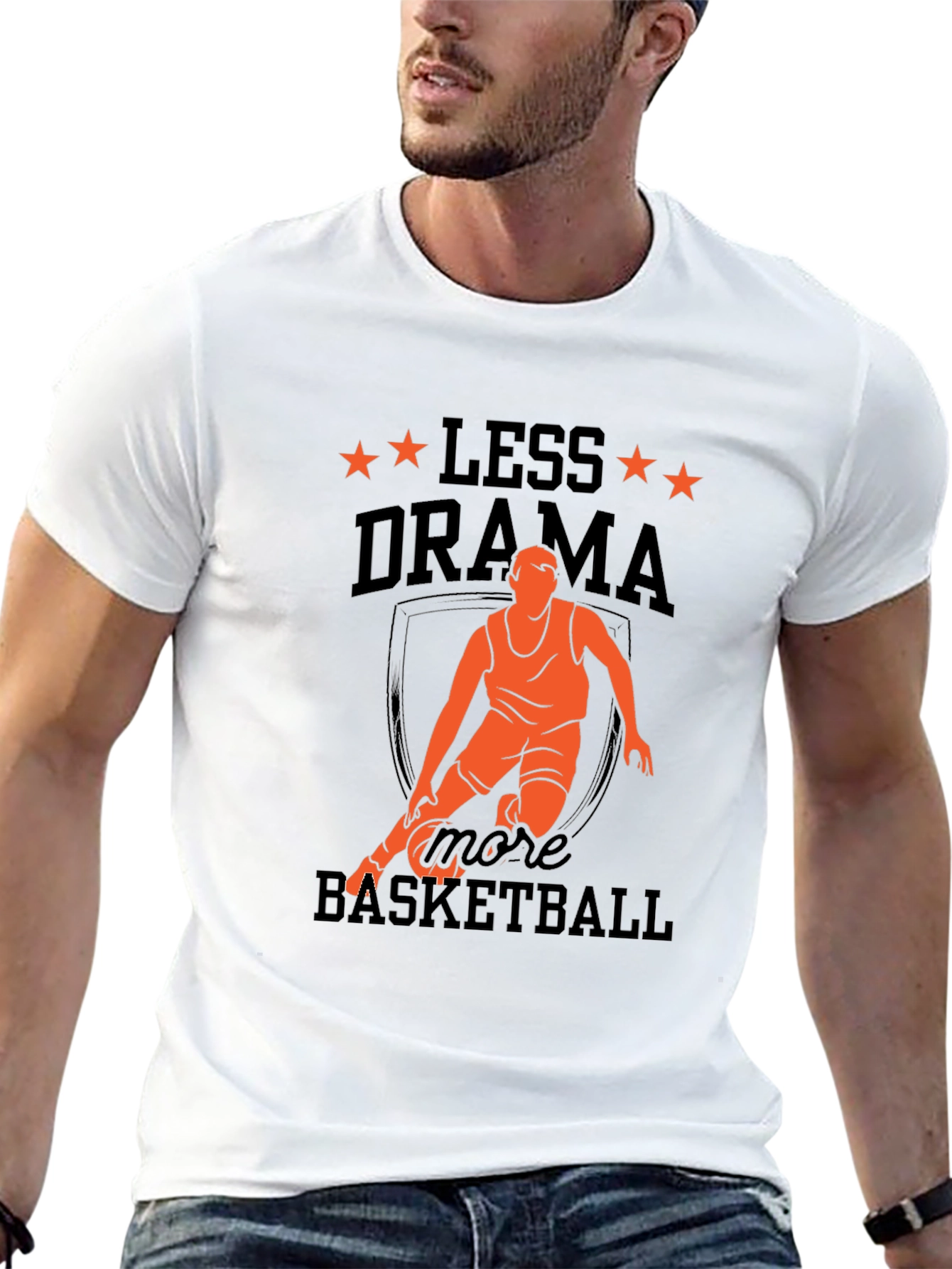Less Drama More Basketball Graphic Tee