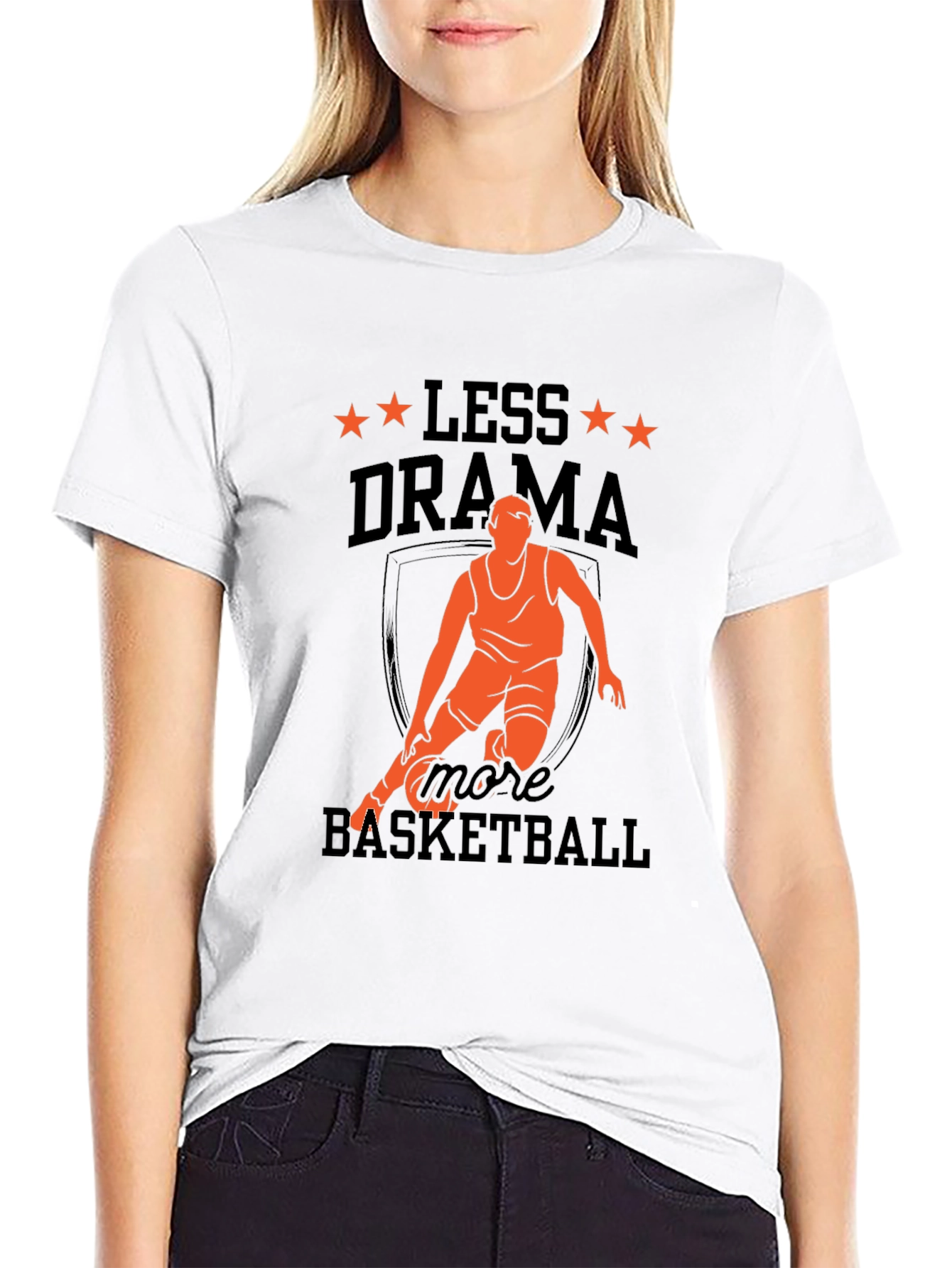 Less Drama More Basketball Graphic Tee