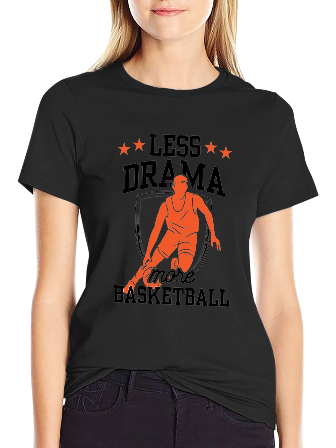 Less Drama More Basketball Graphic Tee