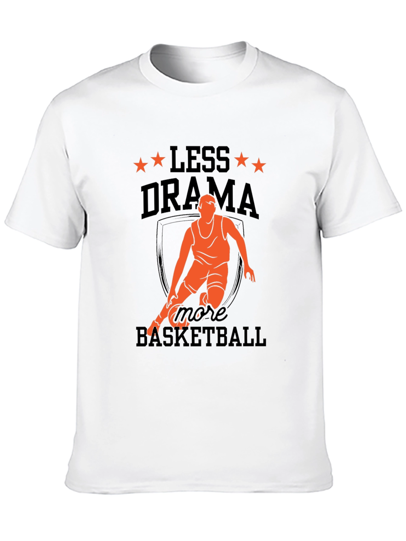 Less Drama More Basketball Graphic Tee