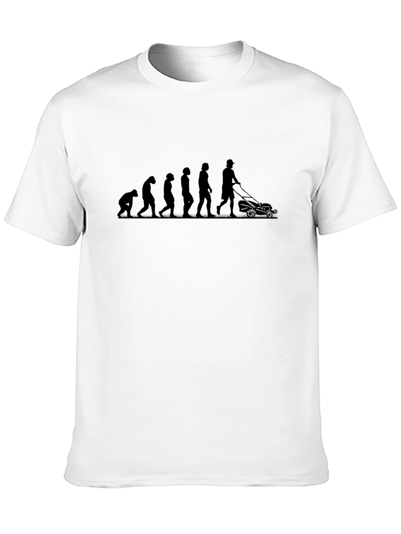 Evolution of Lawn Mowing T-Shirt