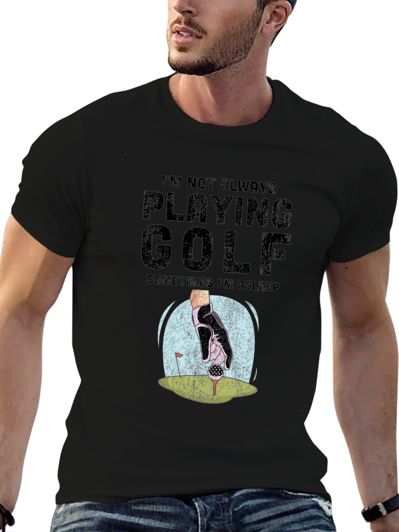 Funny Golf T-Shirt - Im Not Always Playing Golf