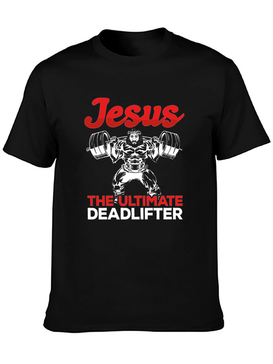 Jesus The Ultimate Deadlifter Graphic Tee