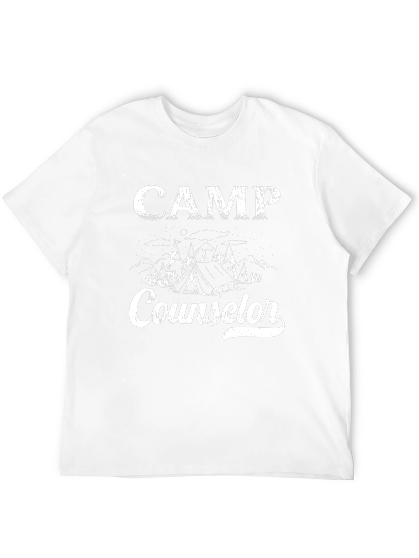 Camp Counselor Black Graphic T-Shirt