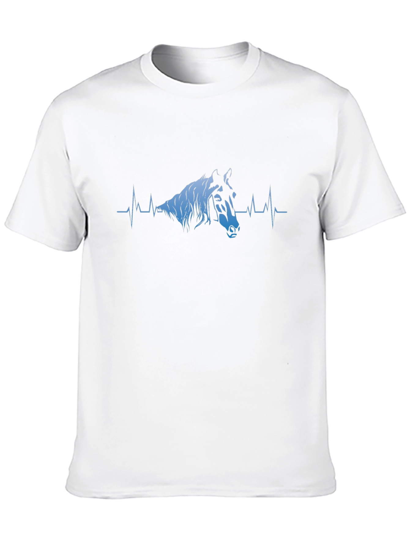 Horse Heartbeat T-Shirt - Equestrian Life Line Tee