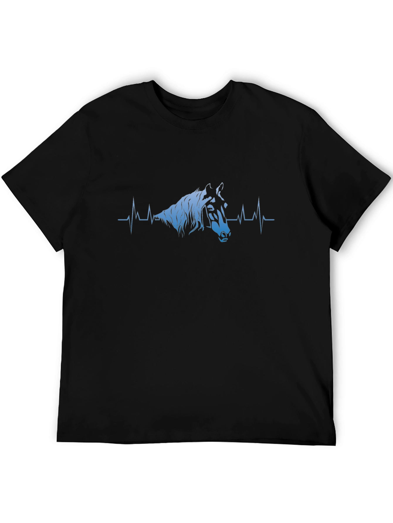 Horse Heartbeat T-Shirt - Equestrian Life Line Tee
