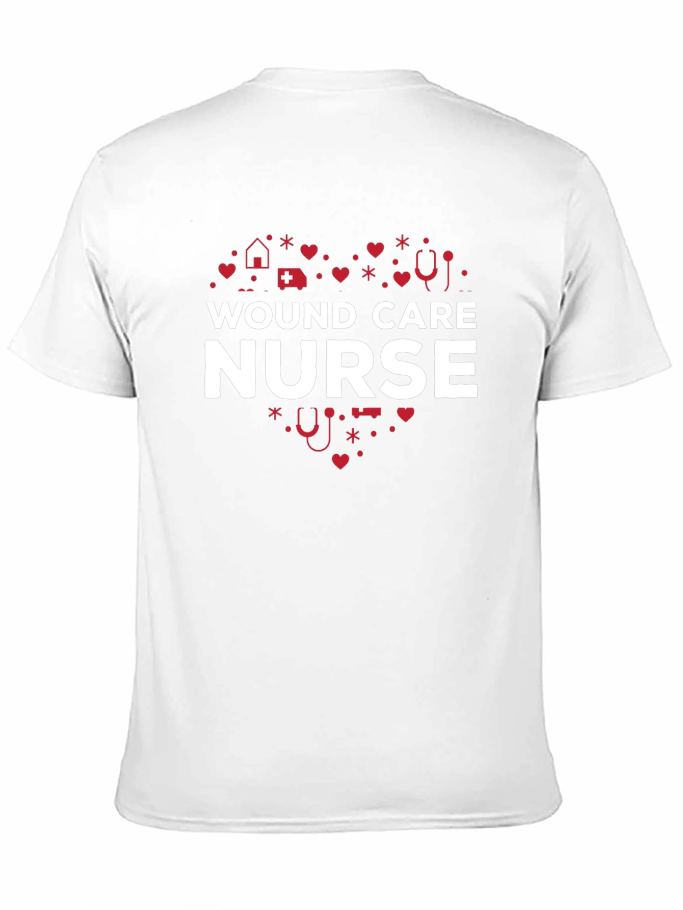 Wound Care Nurse Heart Graphic Tee