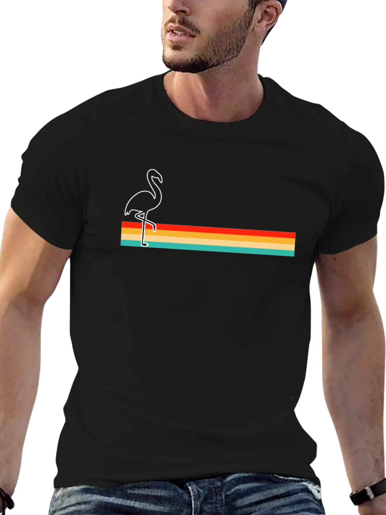 Retro Flamingo T-Shirt - Graphic Tee