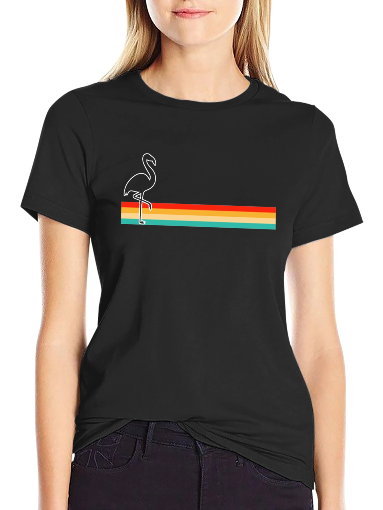 Retro Flamingo T-Shirt - Graphic Tee