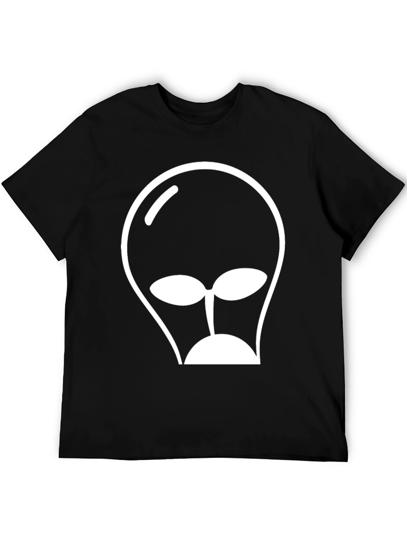 Alien Head Graphic Tee - Black T-Shirt