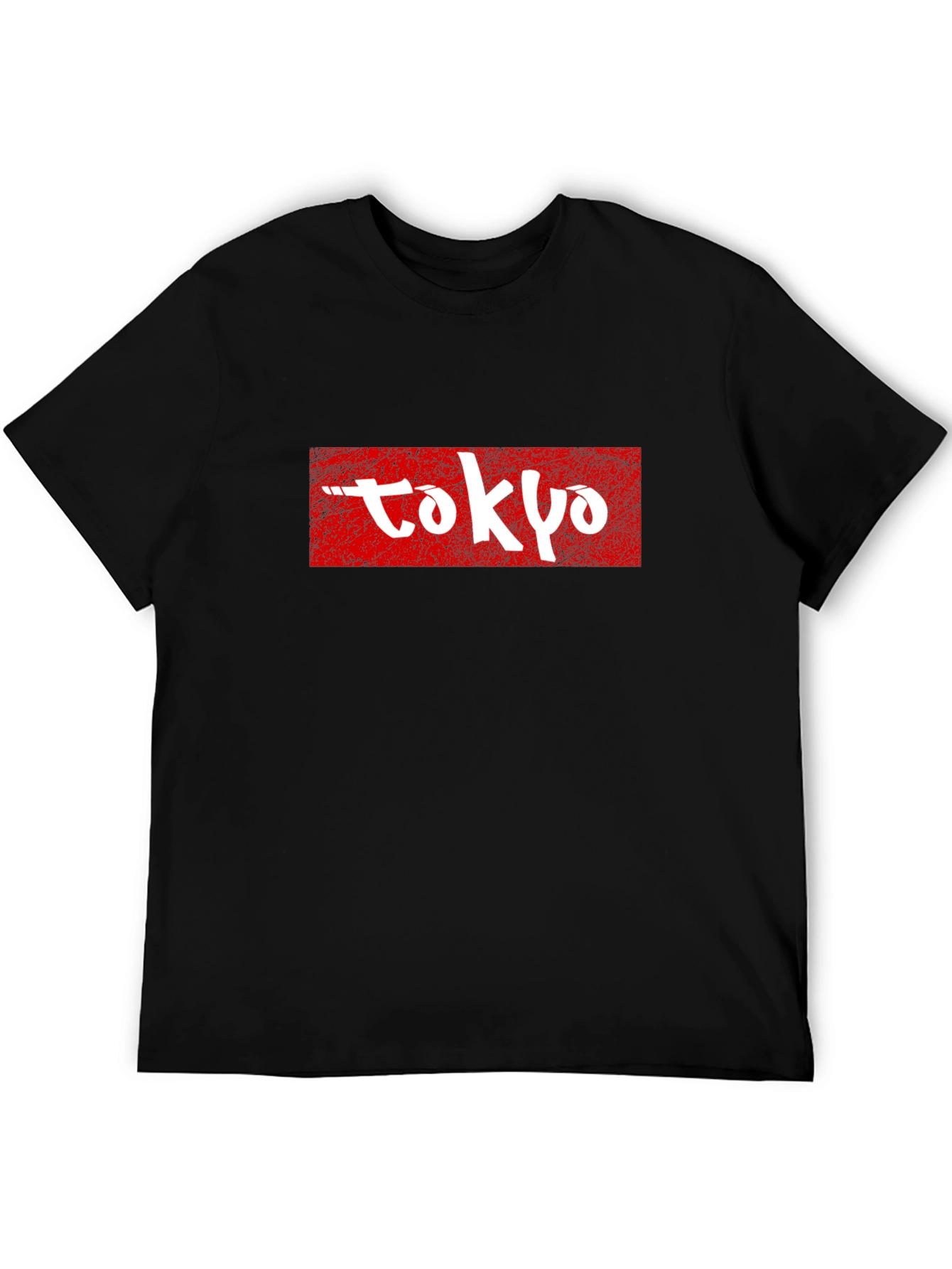 Tokyo Graphic Tee - Red and White on Black