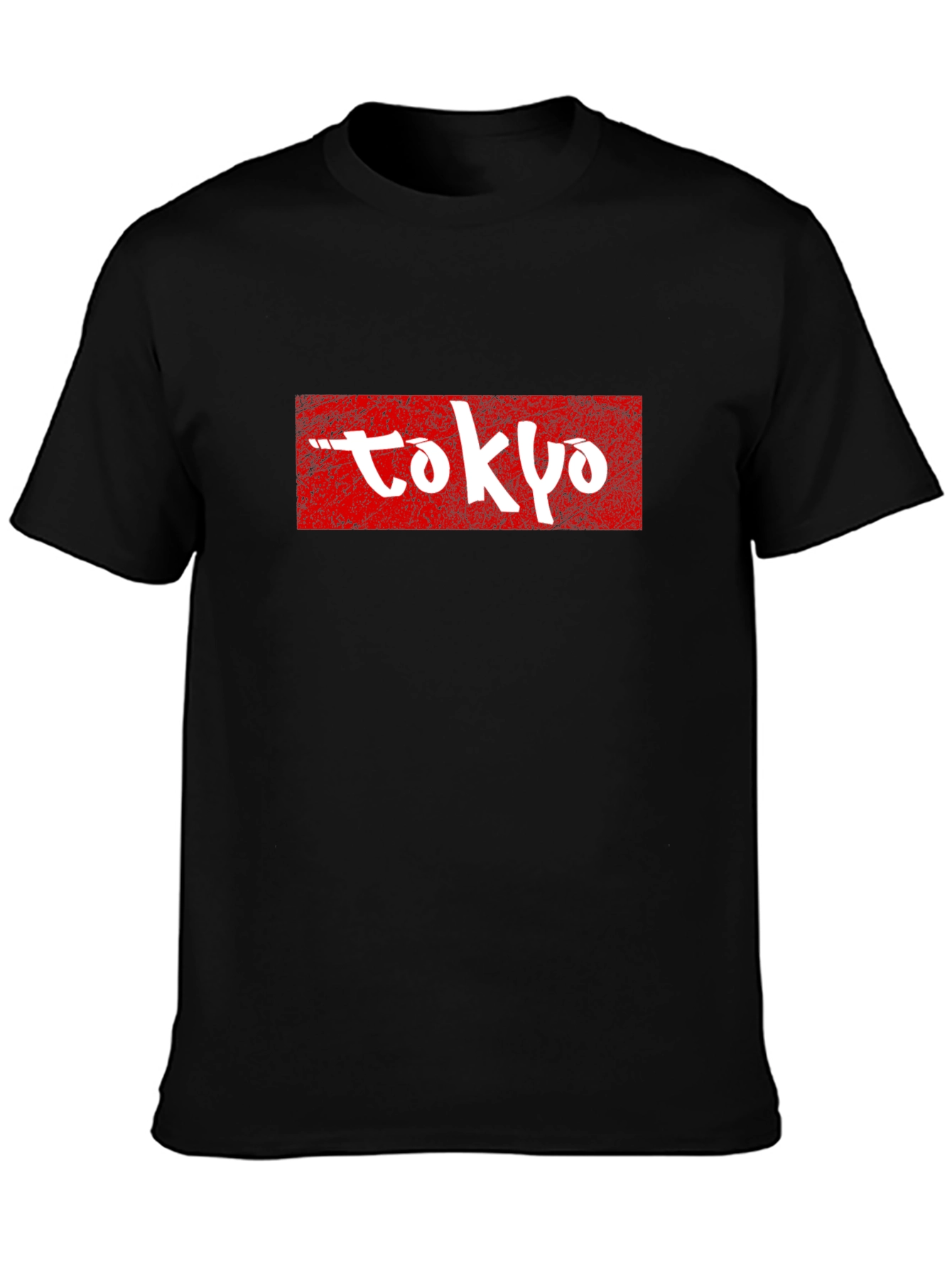 Tokyo Graphic Tee - Red and White on Black
