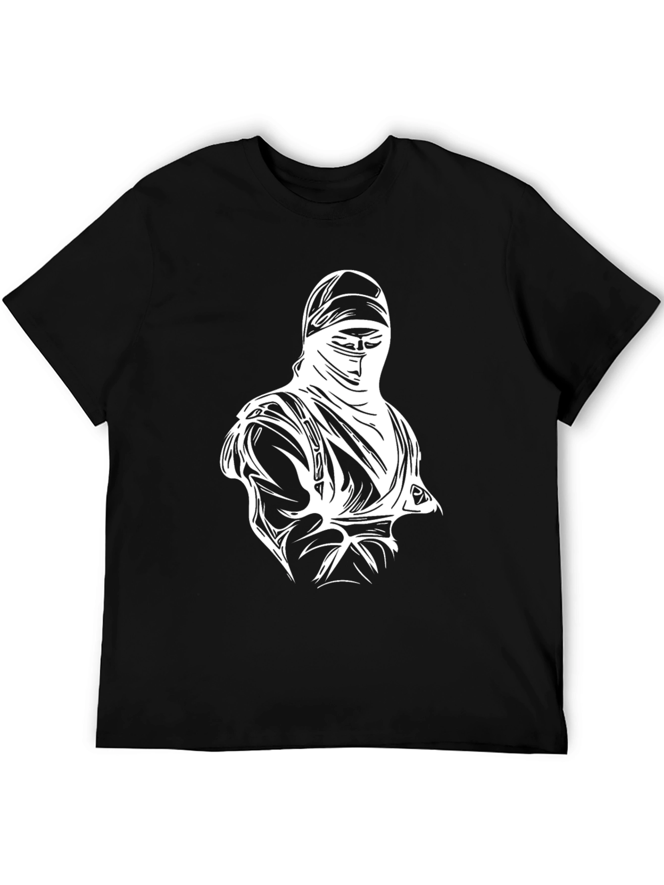 Ninja Graphic T-Shirt - Black Cotton Tee