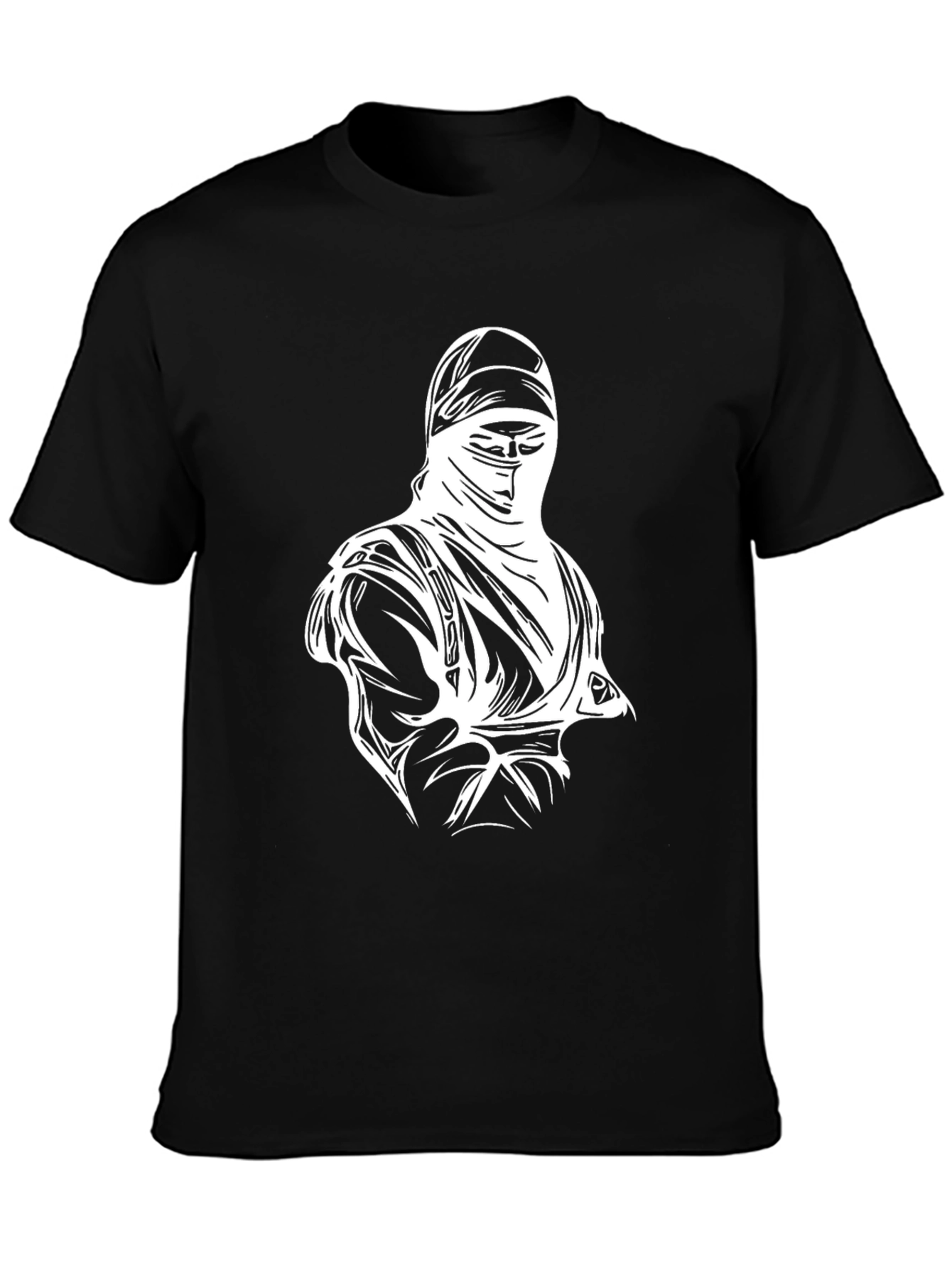 Ninja Graphic T-Shirt - Black Cotton Tee