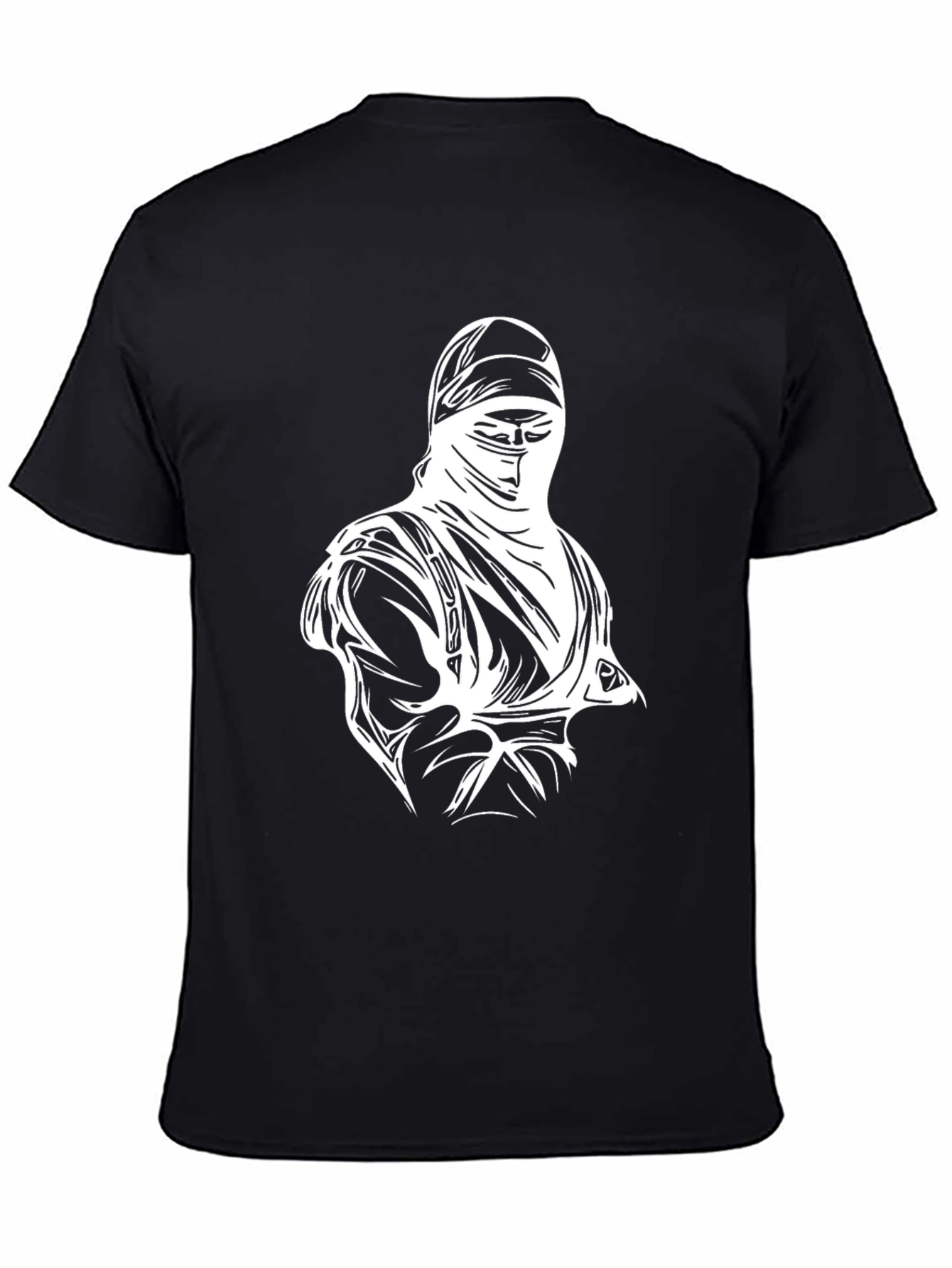 Ninja Graphic T-Shirt - Black Cotton Tee