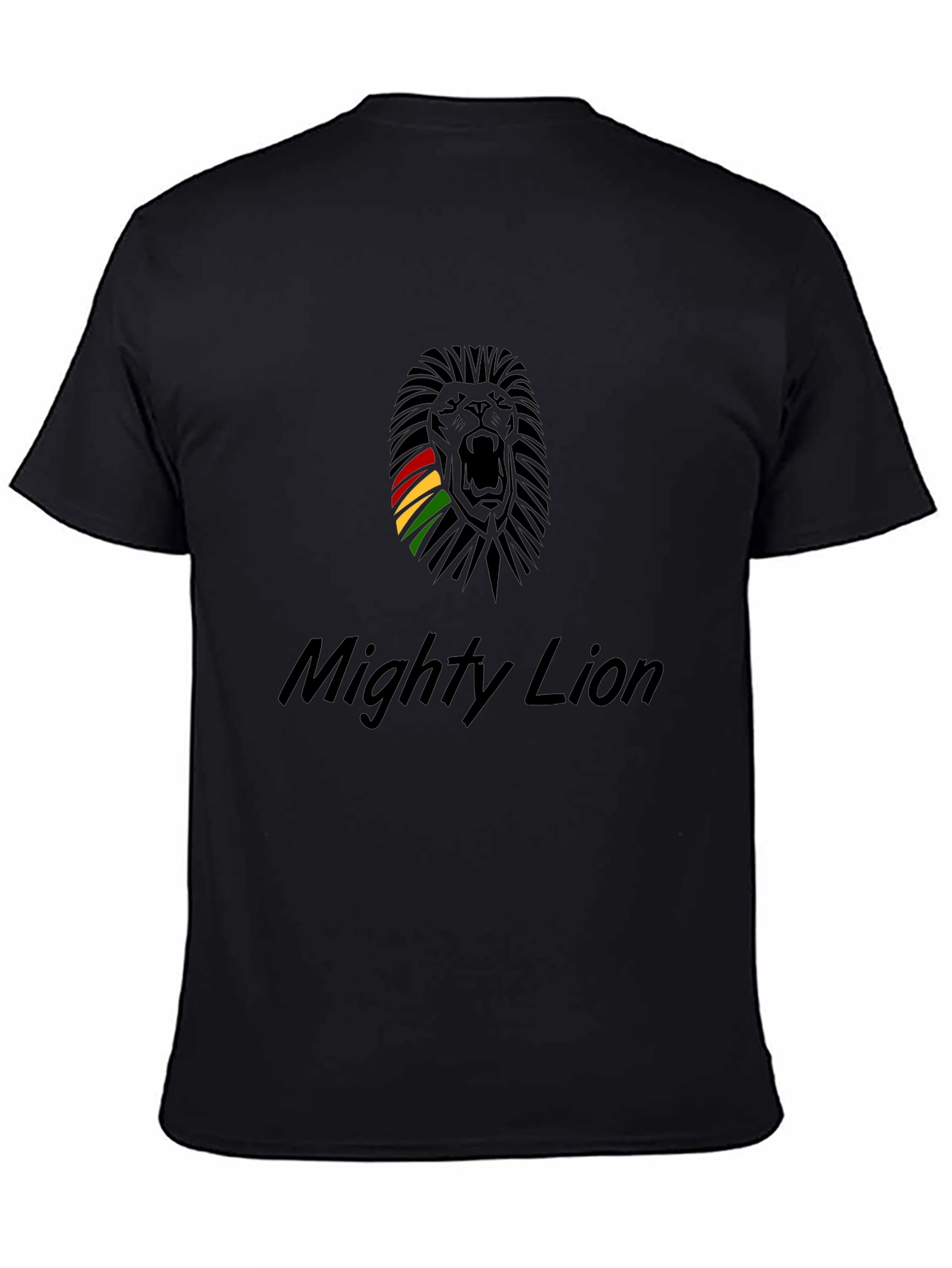 Mighty Lion Graphic T-Shirt - Black