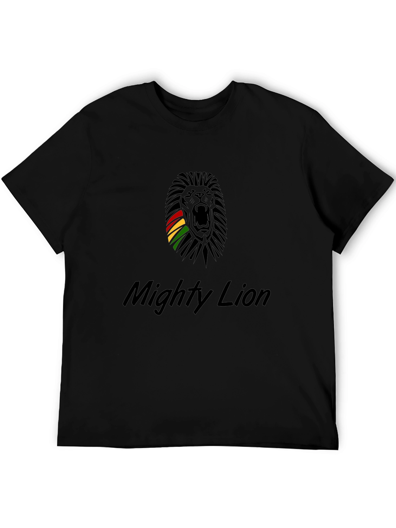 Mighty Lion Graphic T-Shirt - Black