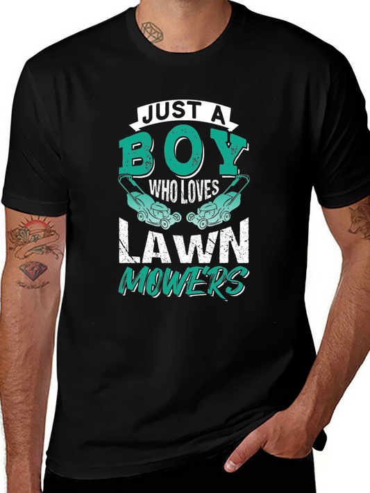 Just A Boy Who Loves Lawn Mowers T-Shirt