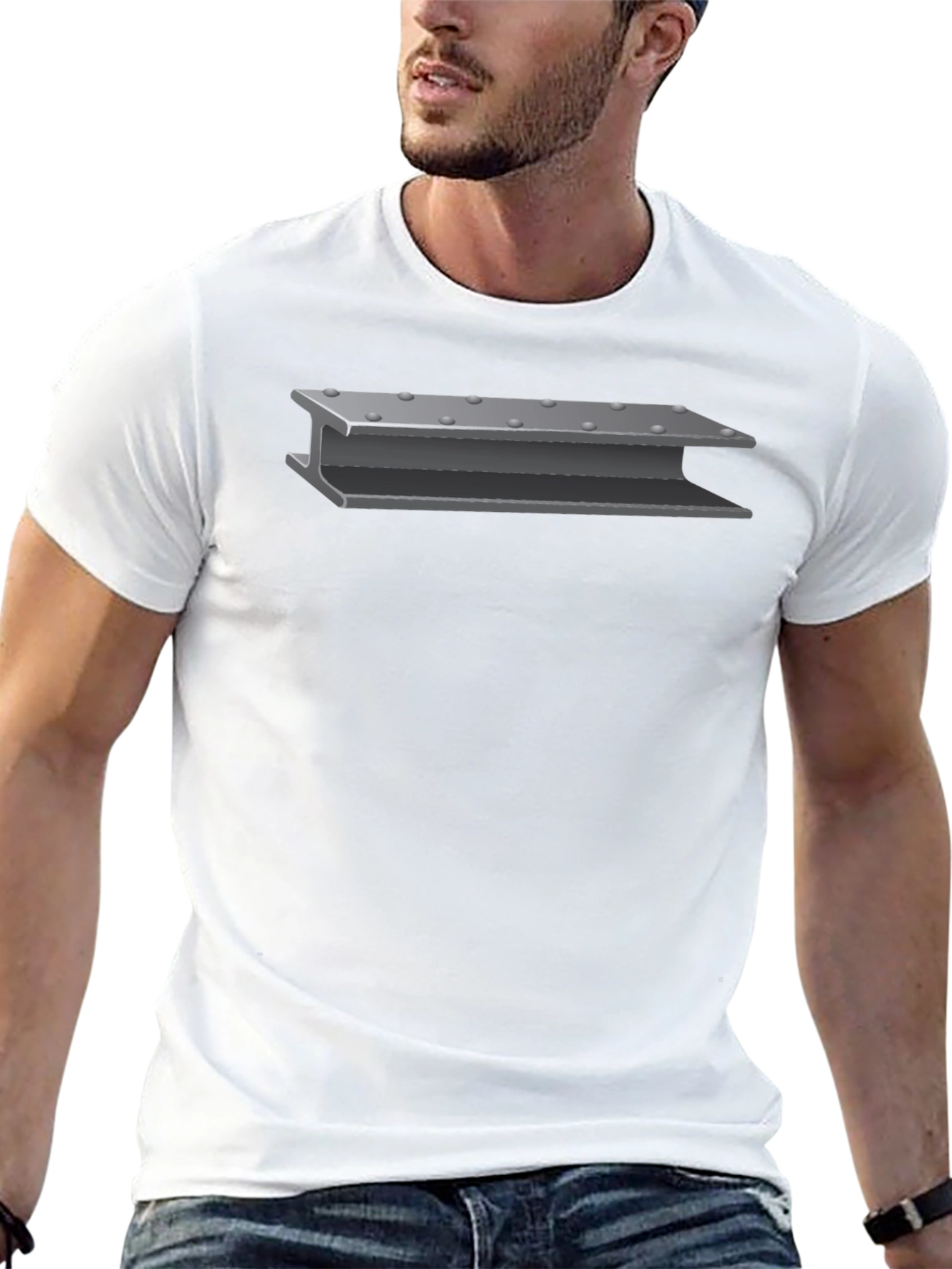 I-Beam Graphic Tee - Structural Steel T-Shirt