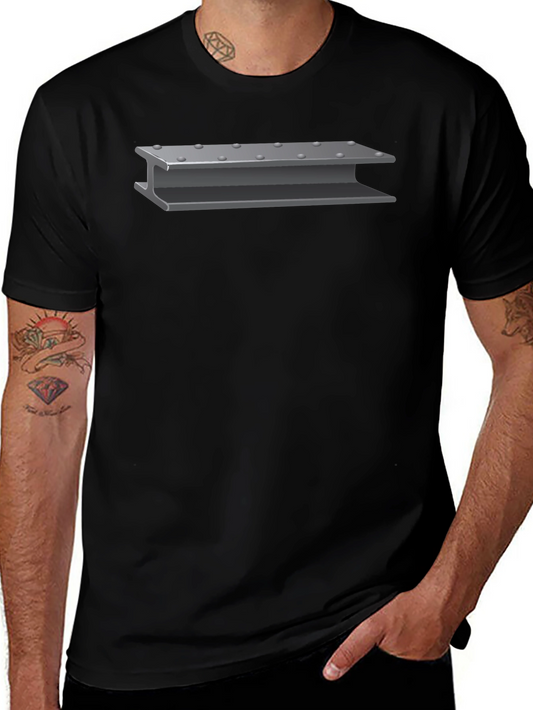 I-Beam Graphic Tee - Structural Steel T-Shirt