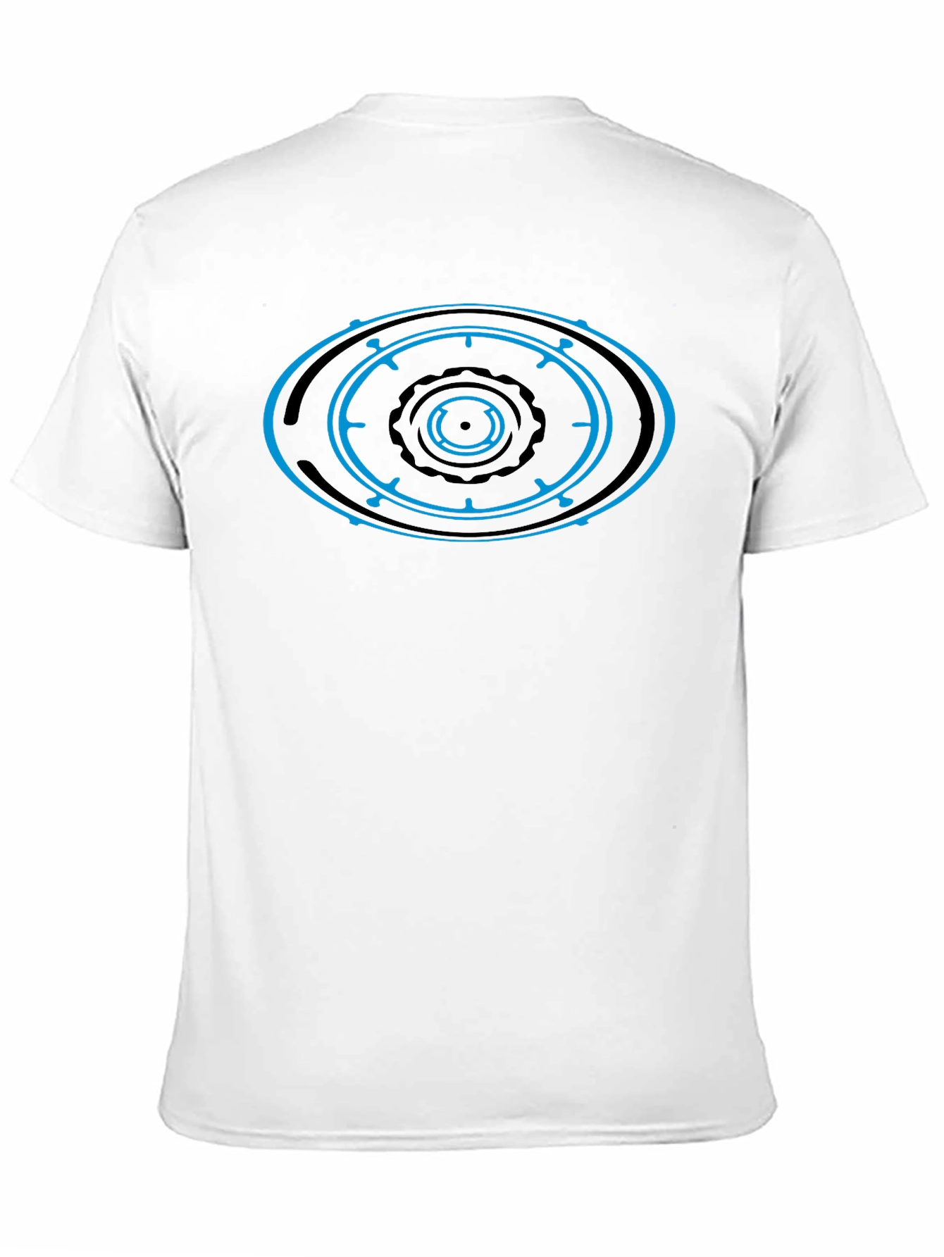 Geometric Eye Design Black T-Shirt