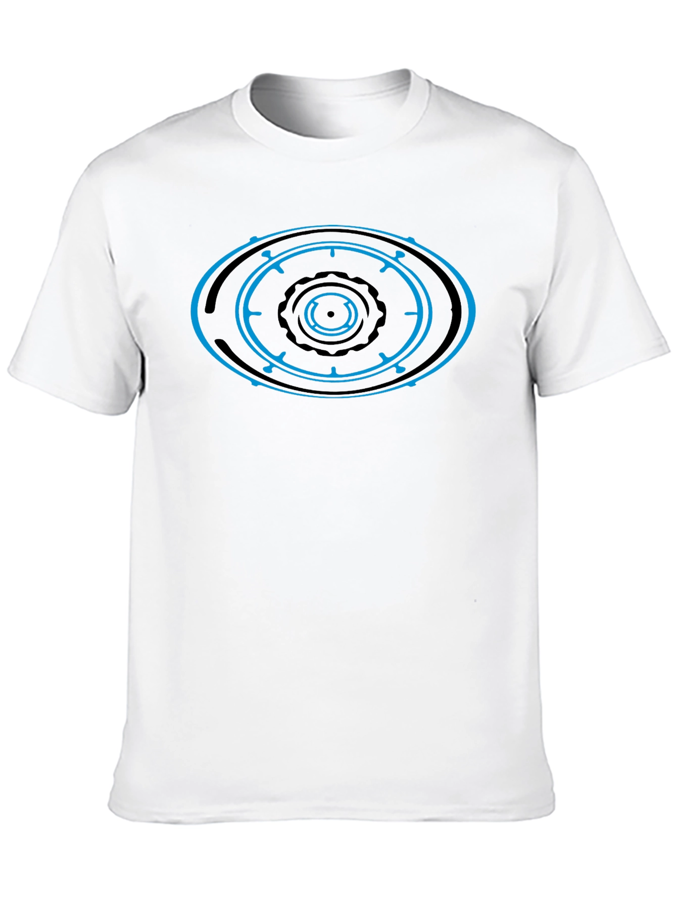 Geometric Eye Design Black T-Shirt