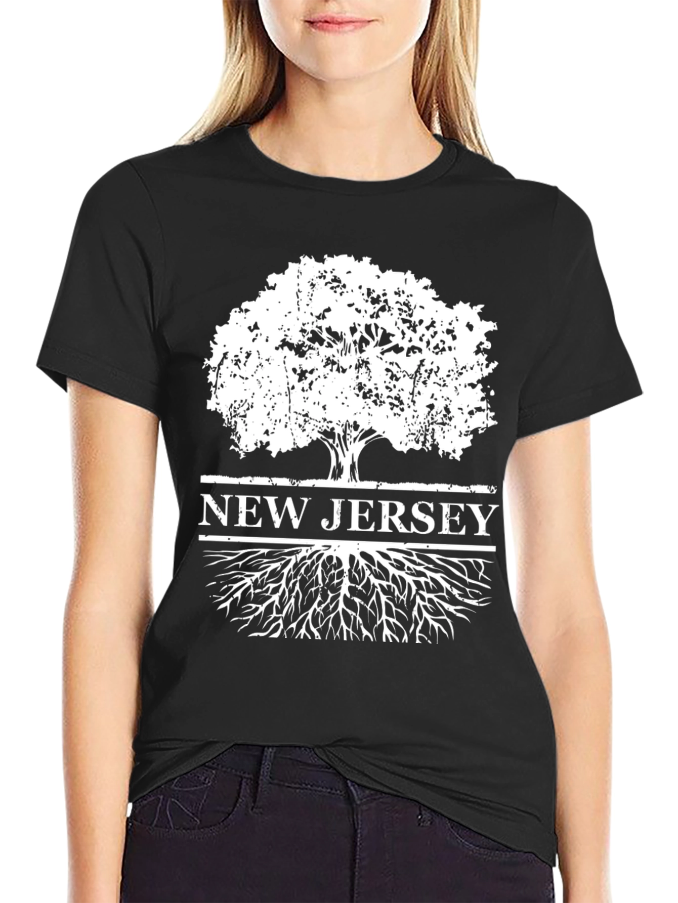 New Jersey Tree Roots Graphic T-Shirt