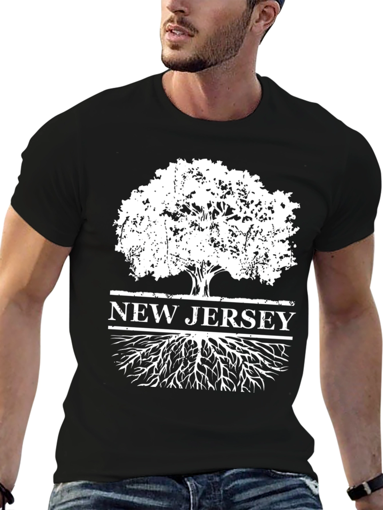New Jersey Tree Roots Graphic T-Shirt