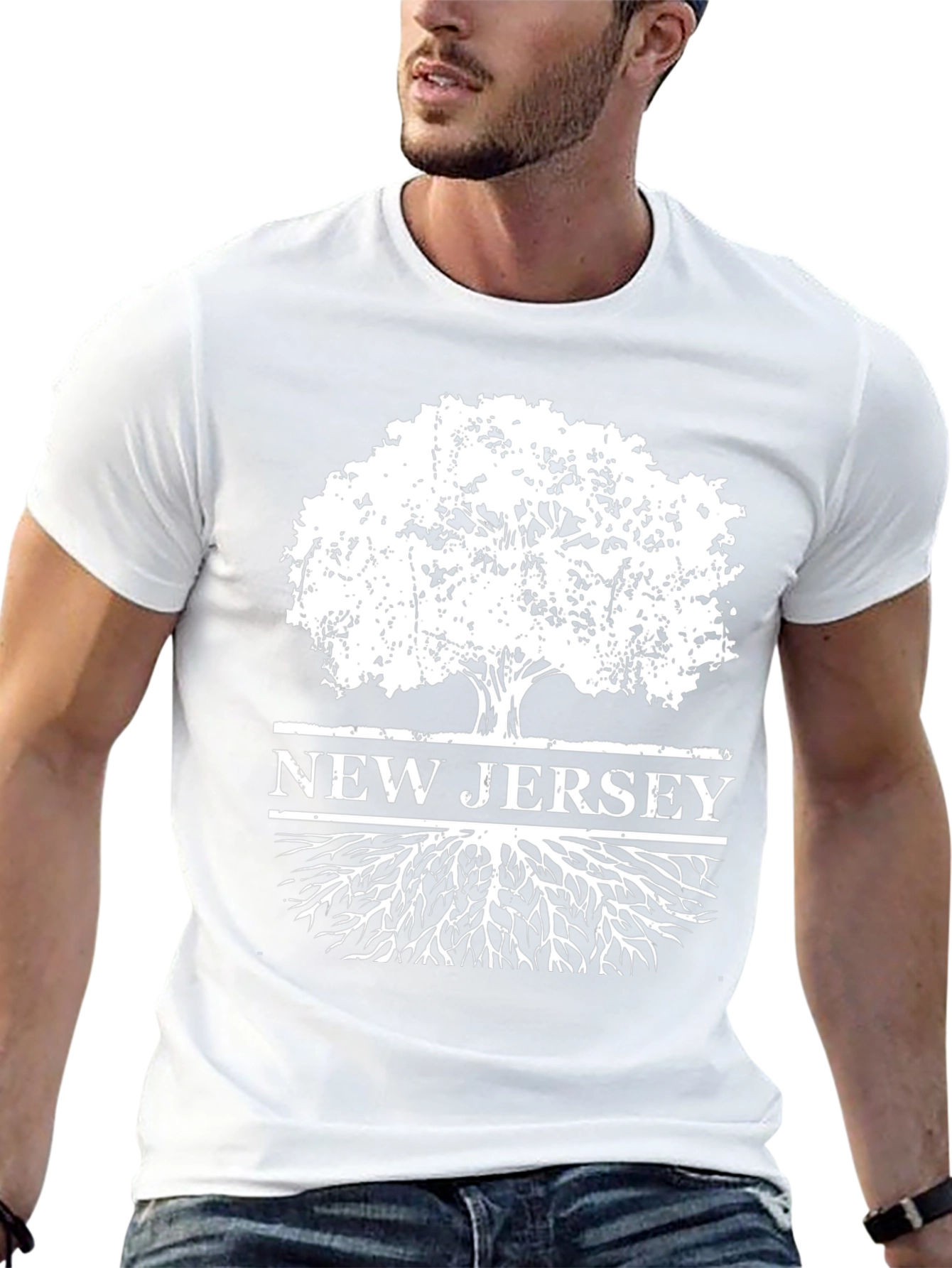 New Jersey Tree Roots Graphic T-Shirt