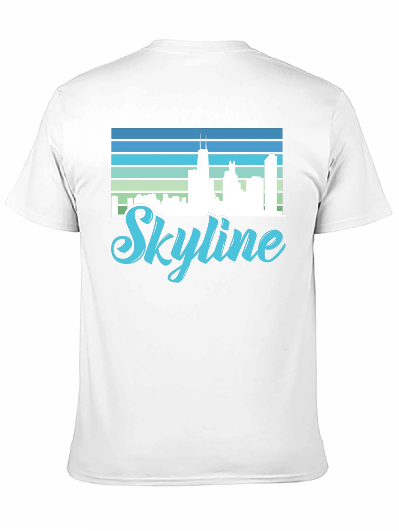 Skyline Graphic Tee - Cityscape Retro Design