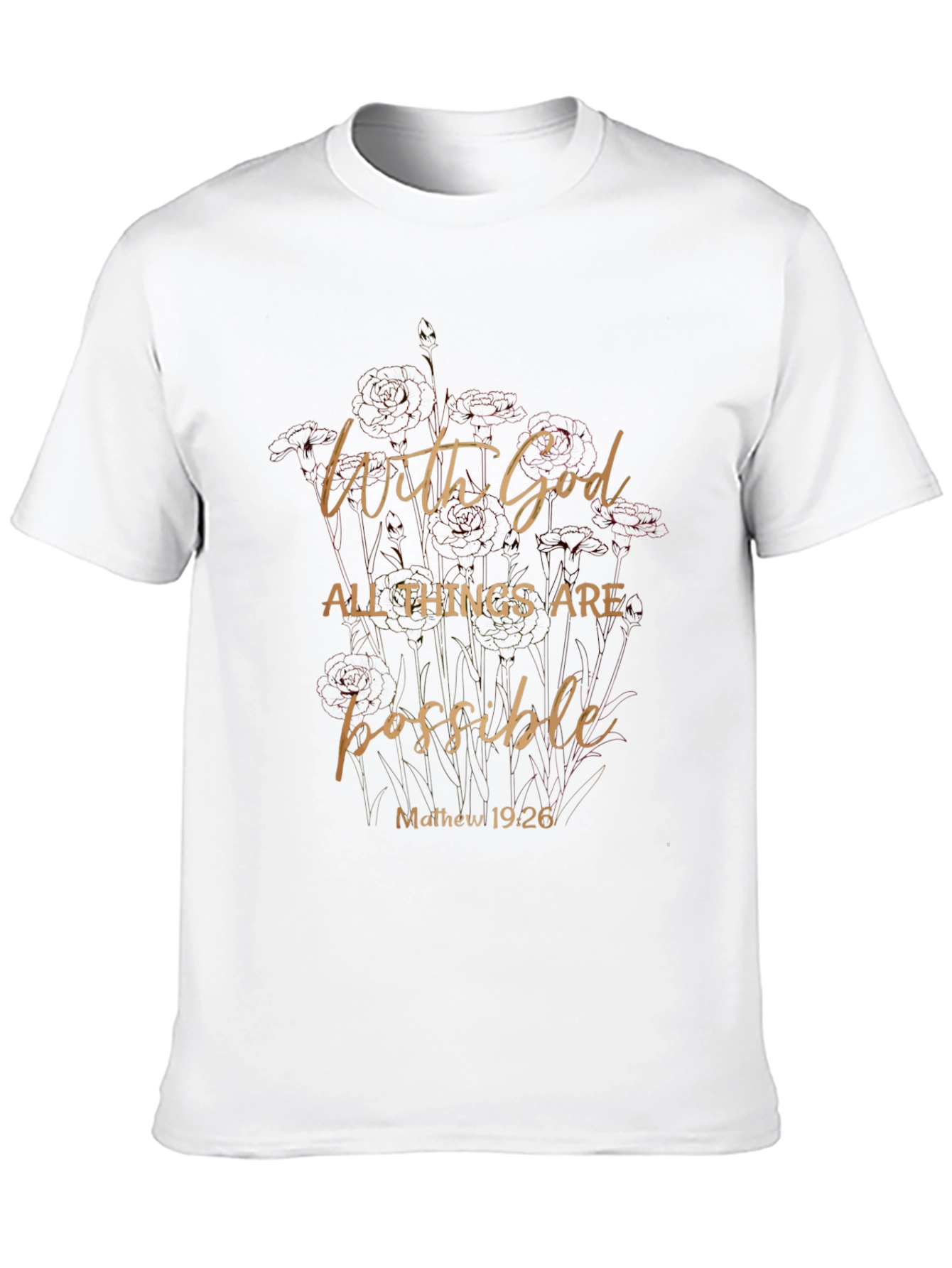 Faith-Based Tee: With God All Things Are Possible