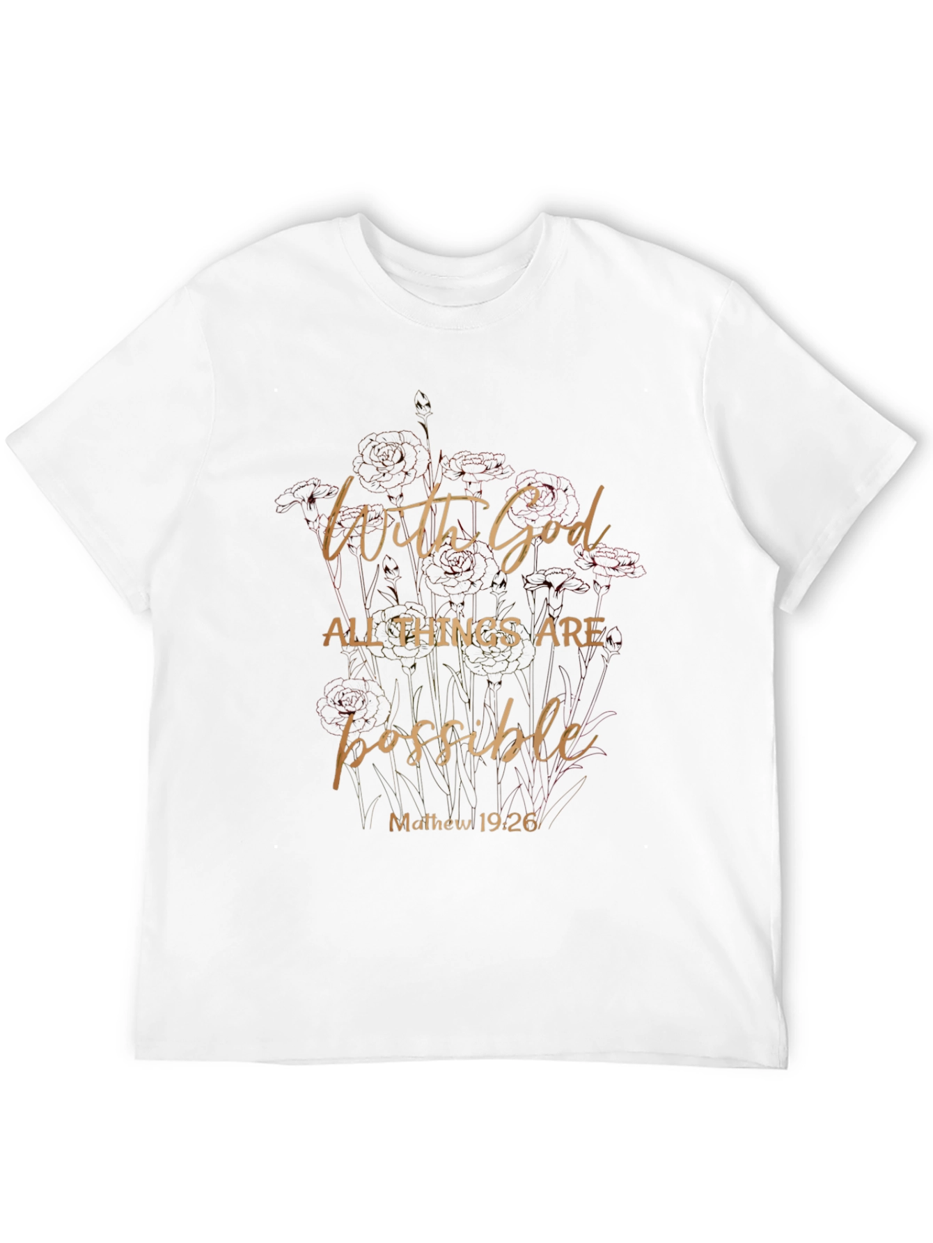 Faith-Based Tee: With God All Things Are Possible