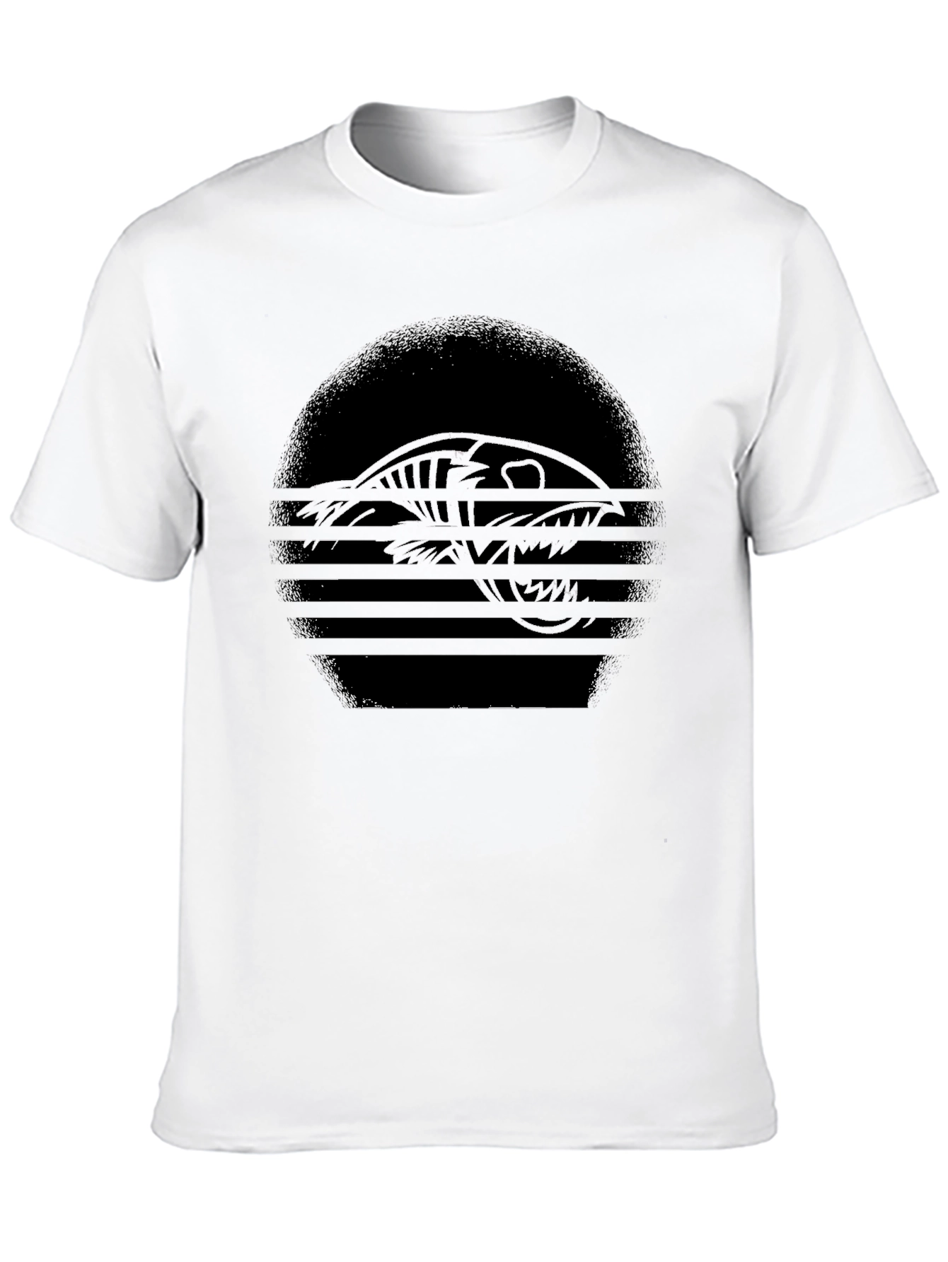 Black T-Shirt - Sea Monster Graphic