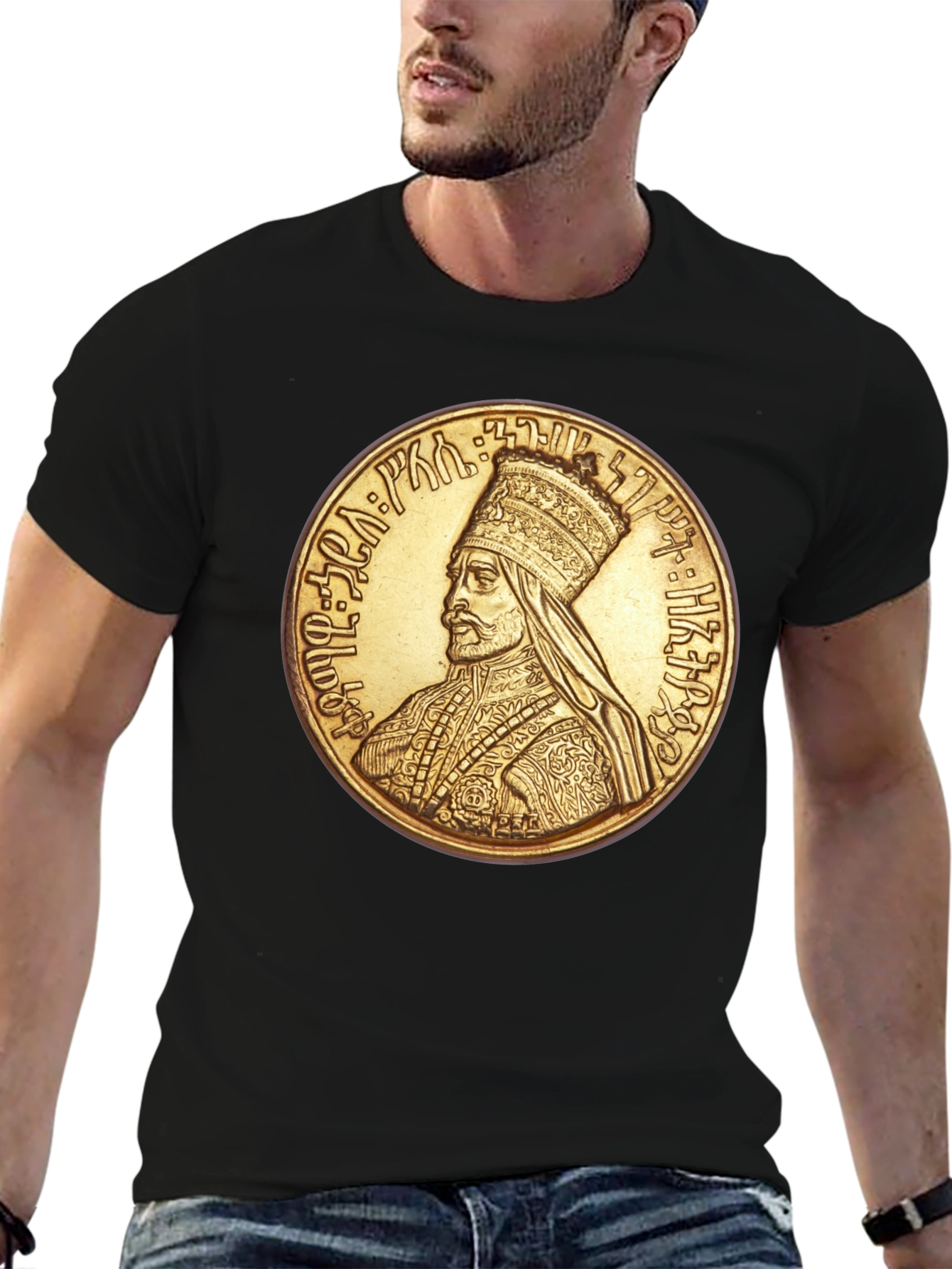 Ethiopian Emperor T-Shirt - Black