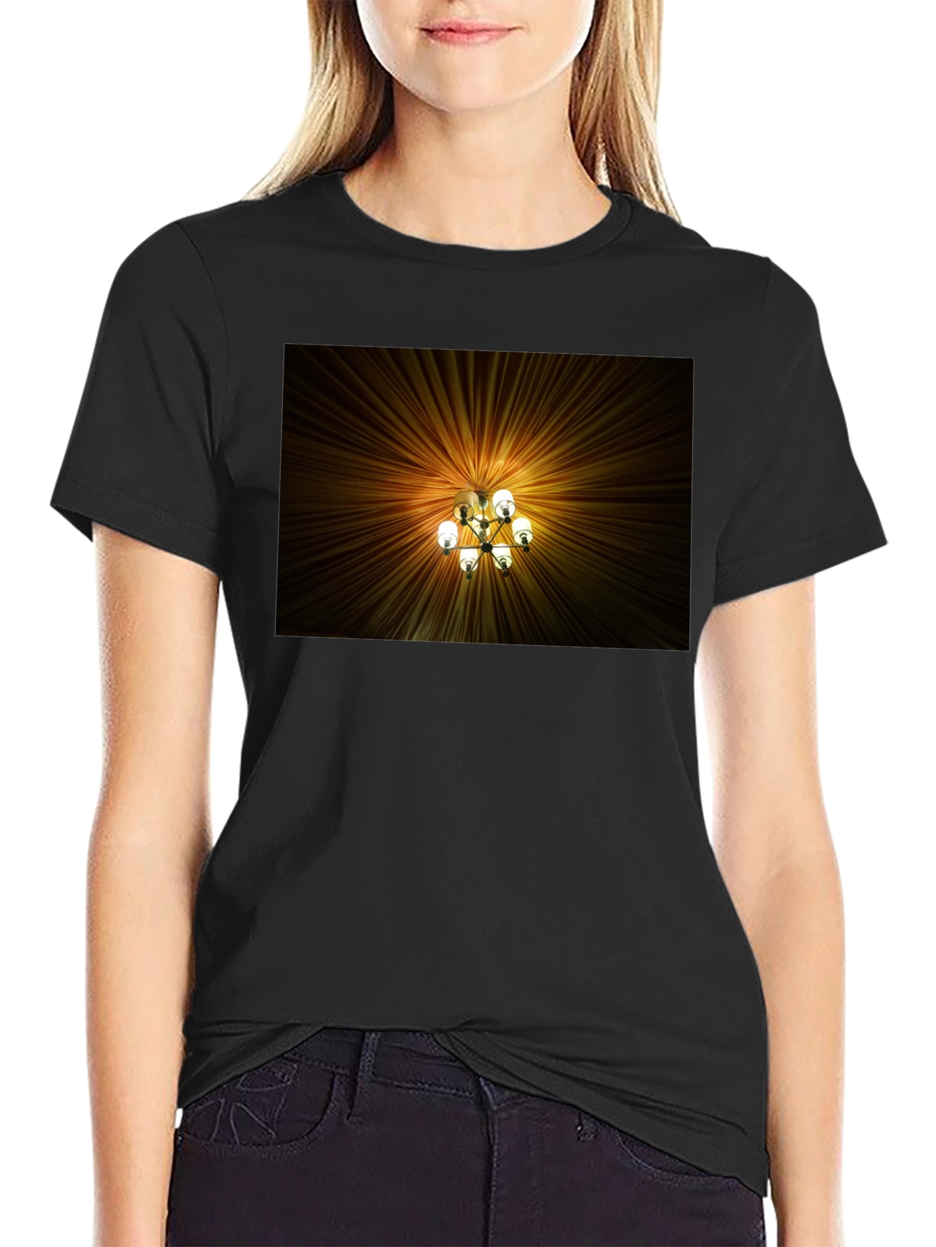 Chandelier Graphic Tee - Unique Design T-Shirt