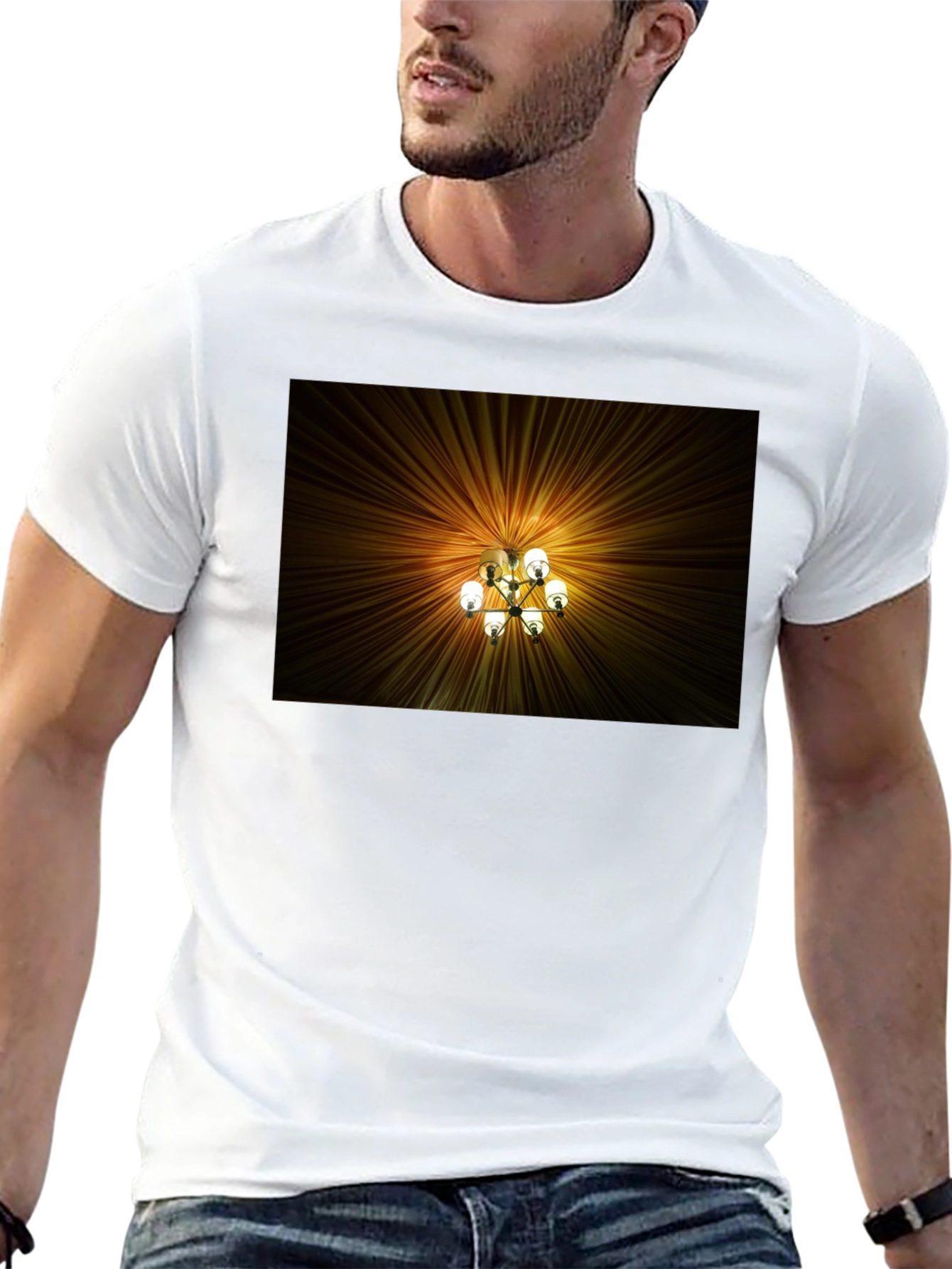 Chandelier Graphic Tee - Unique Design T-Shirt