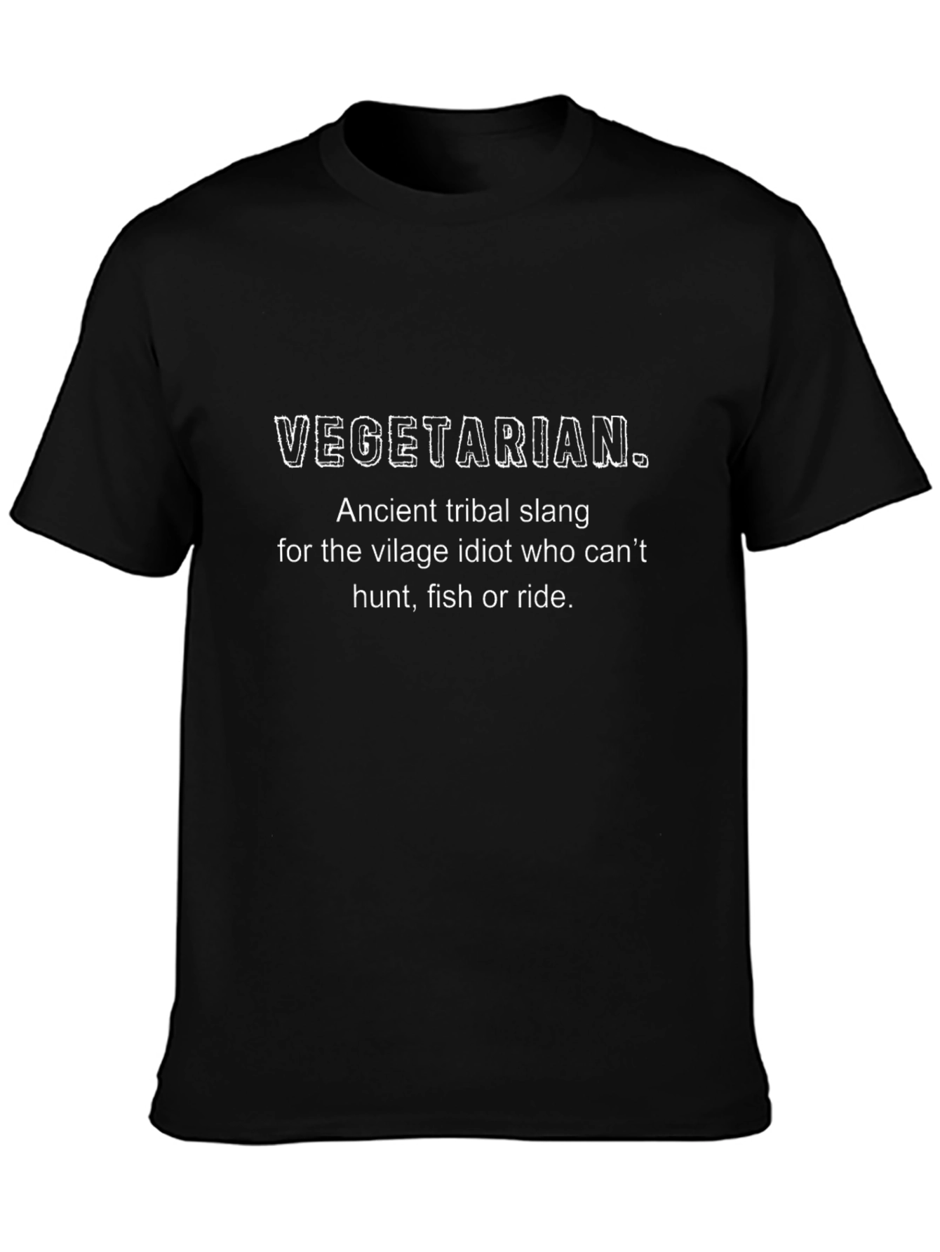 Vegetarian Definition Graphic Tee - Funny Slogan T-Shirt