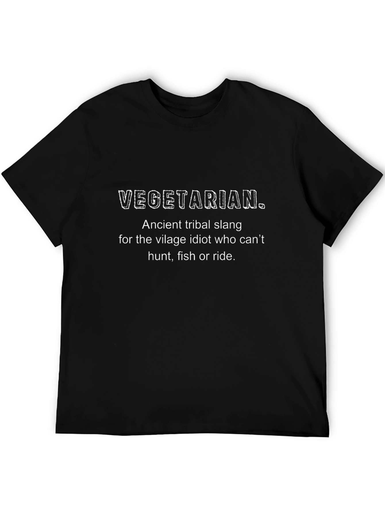 Vegetarian Definition Graphic Tee - Funny Slogan T-Shirt