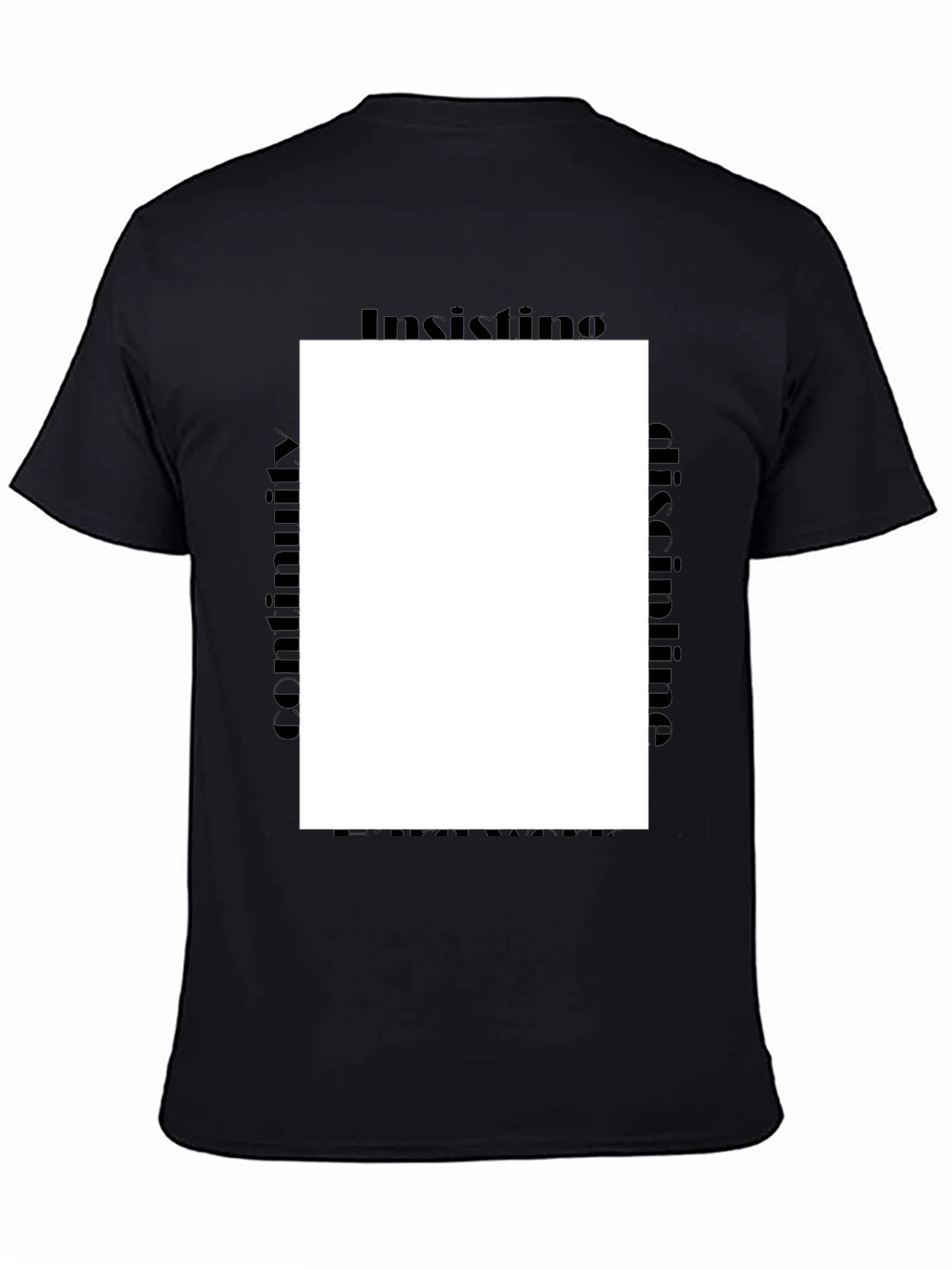Insisting Discipline Black Tee