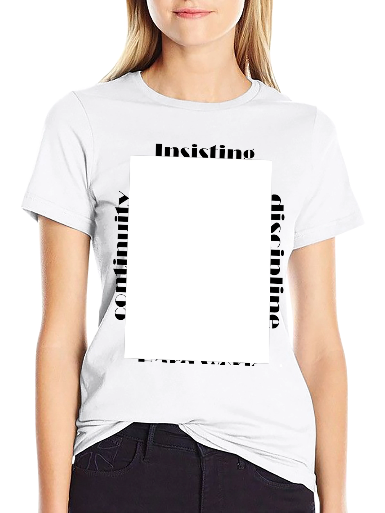 Insisting Discipline Black Tee