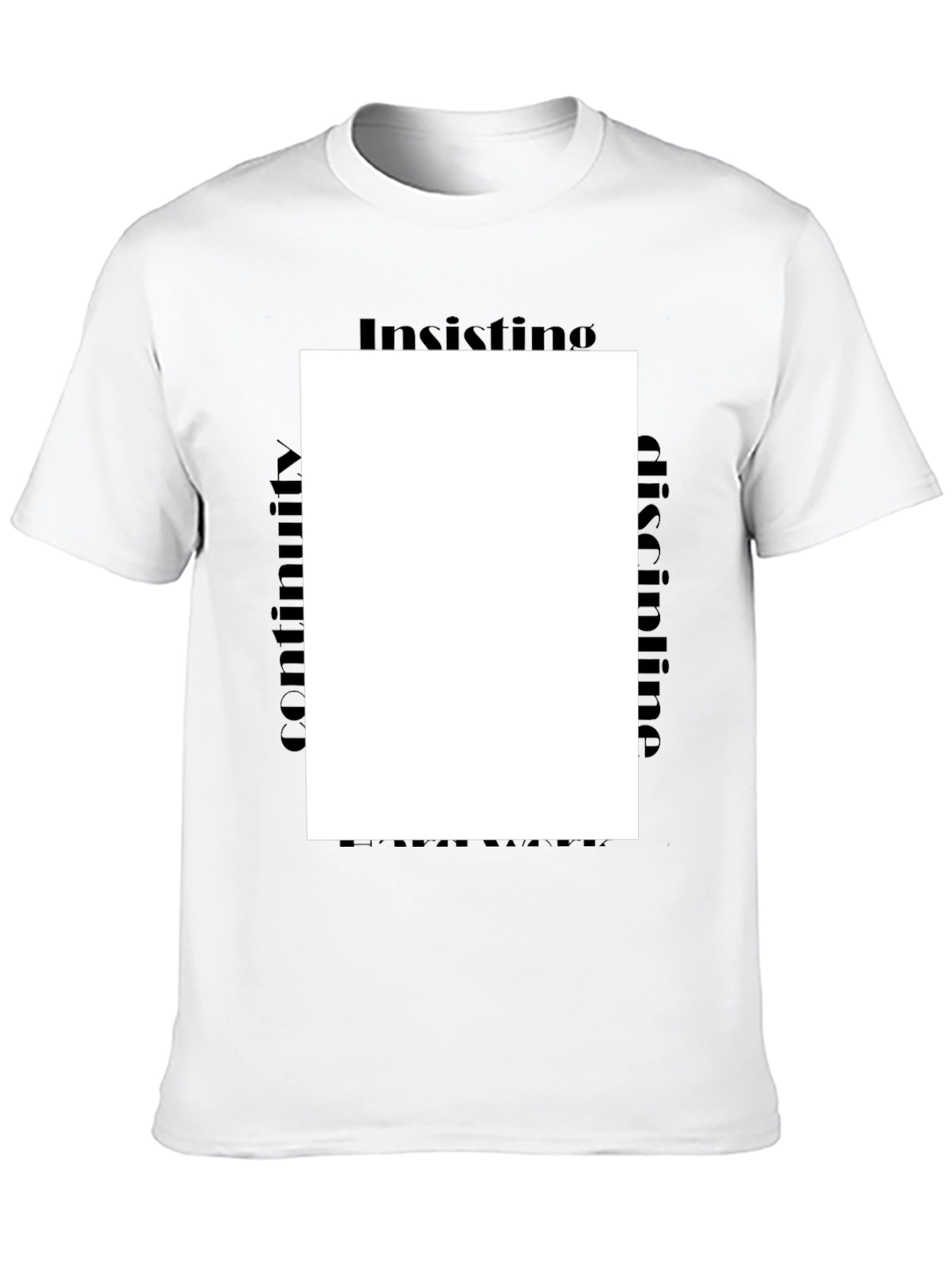 Insisting Discipline Black Tee