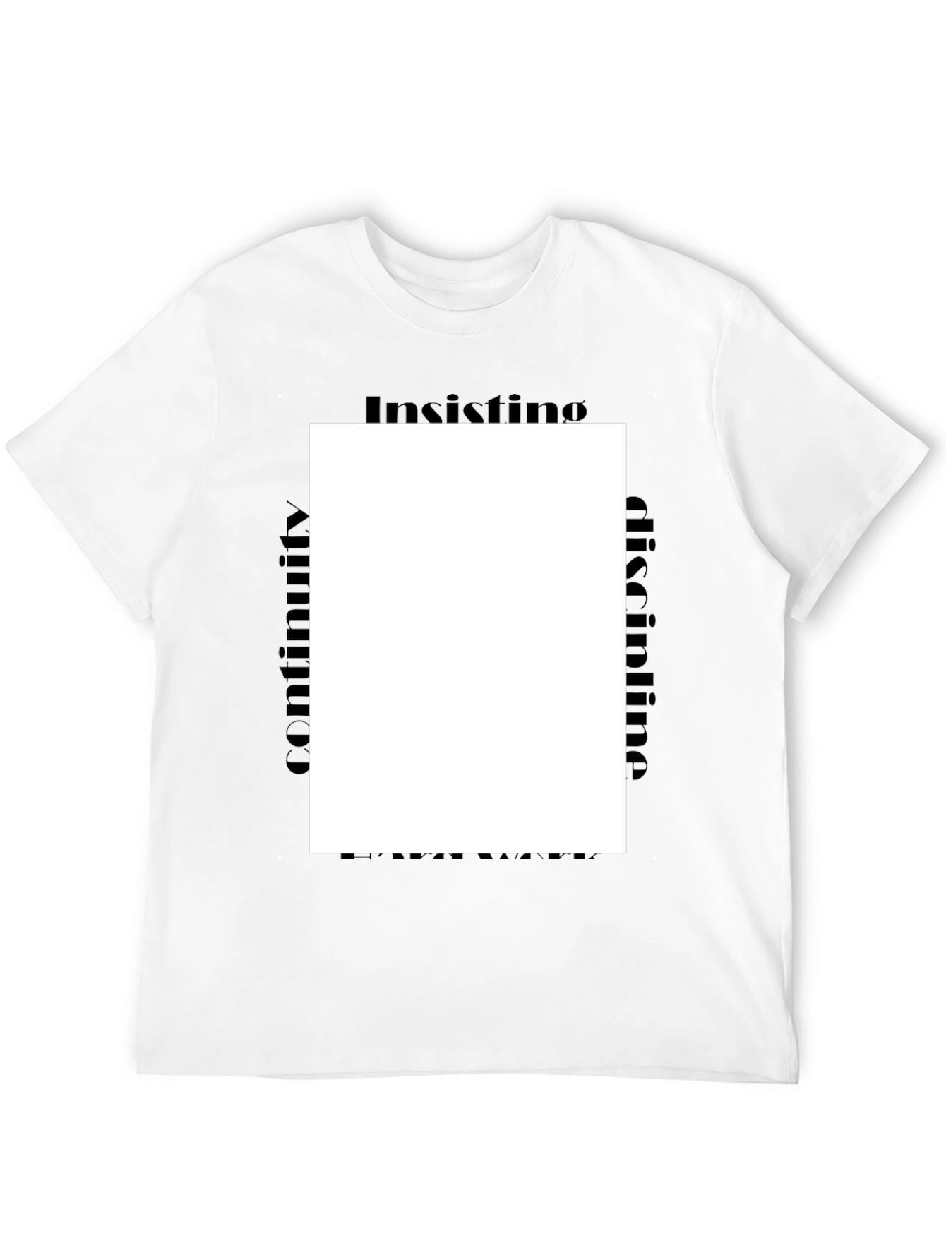 Insisting Discipline Black Tee