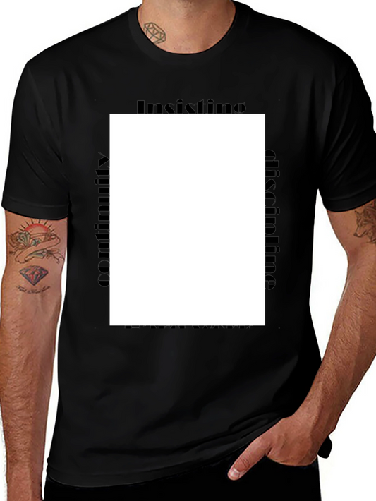 Insisting Discipline Black Tee